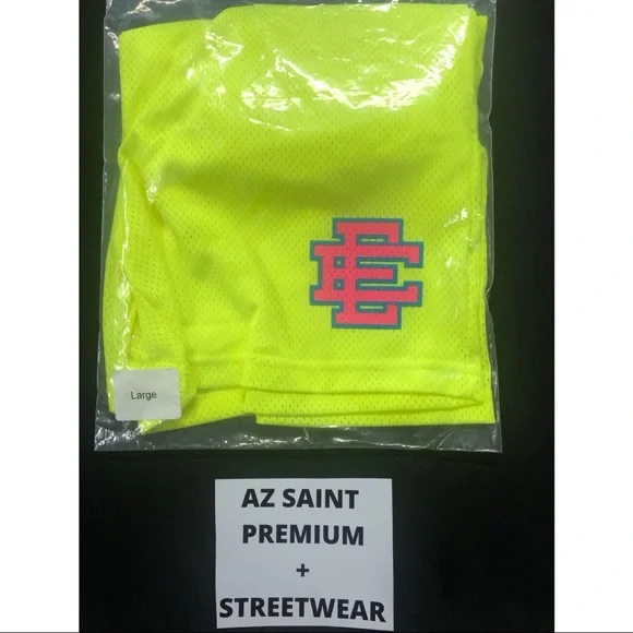 ERIC EMANUEL EE BASIC SHORT / SIZE LARGE / SAFTEY YELLOW